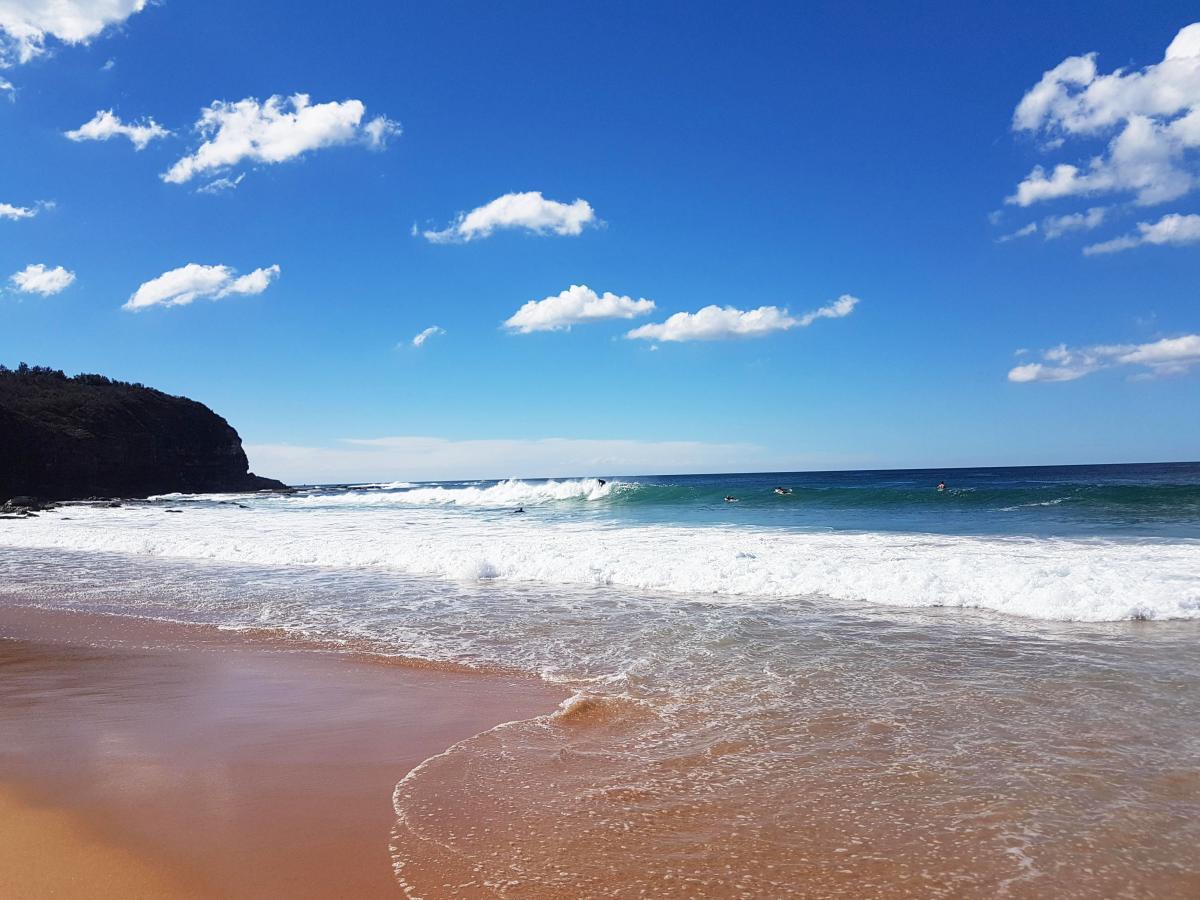 Surfers enjoy North Sydneys Turrimetta beach