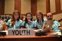 Amelia Fowles at International Youth Forum Go4BioDiv  (Pictured third from left).